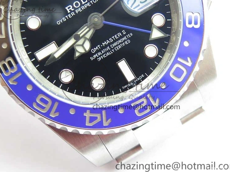 0413 SunProtective GMT-Master II 116710 BLNR Black Blue Ceramic 904L Steel Noob 1:1 Best Edition SA3186 CHS V 2876